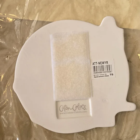 RETIRED Coton Colors Happy Everything BIG Attachment New Year Clock - Picture 2 of 2